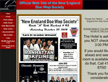 Tablet Screenshot of newenglanddoowopsociety.org